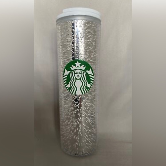 Starbucks Silver White Bubble Hot Cold Cup Tumbler Insulated 2020 Release NWT - Picture 12 of 15